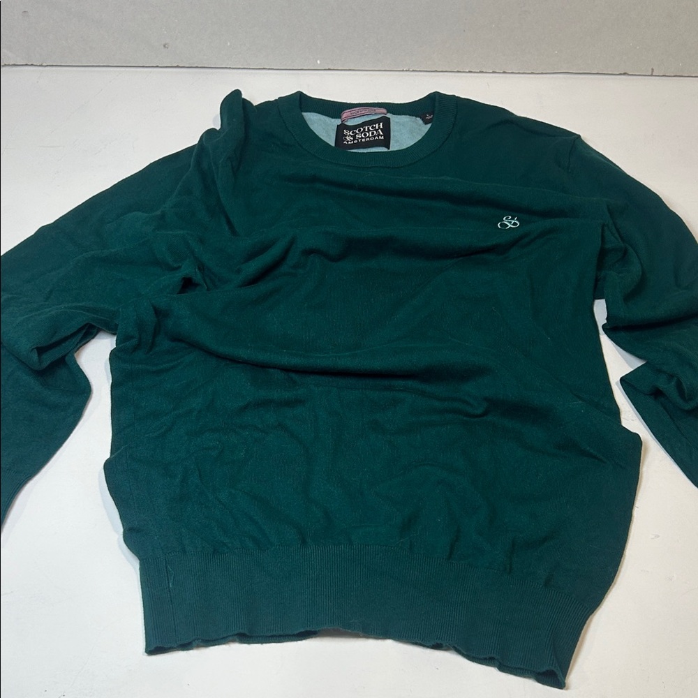 Scotch & Soda Dark Green Crewneck Sweater